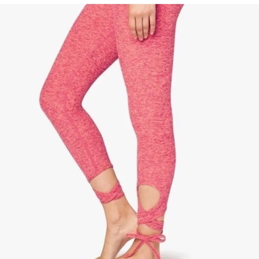 Beyond Yoga Forever Tied Coral Leggings